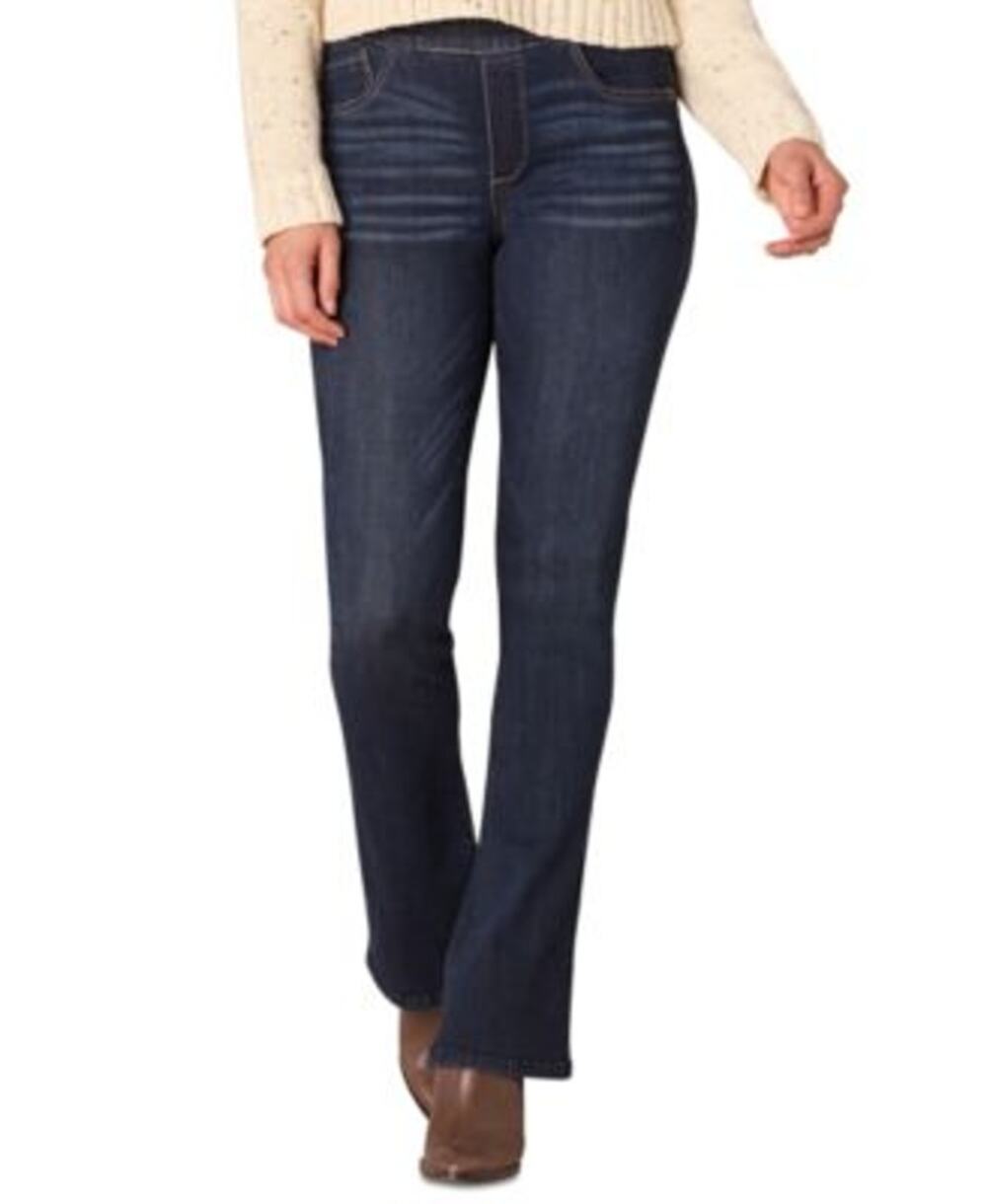 Democracy Women's Petite Absolution High-Rise Bootcut Jeans in Indigo Wash